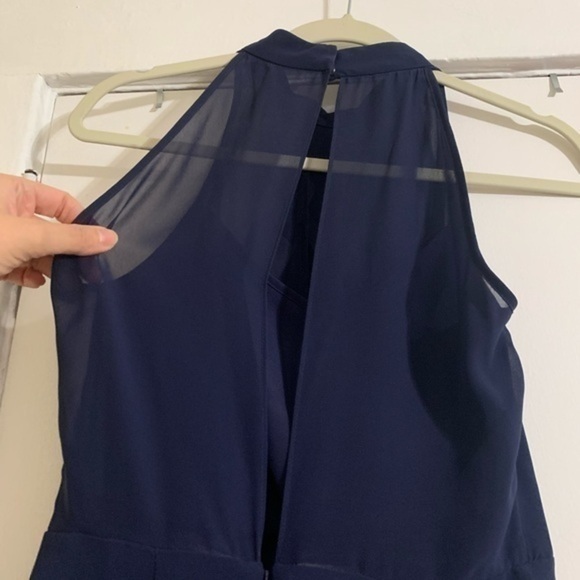 Ruffle bcbg Generation Navy Blue Dress Size 2 - Picture 12 of 15